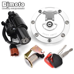 CB 600F Fuel Gas Cap Ignition Switch Seat Lock with Key Kit For Honda CB600F Hornet 600 PC-41 35010-MFG-D00 2007 2008 2009-2011