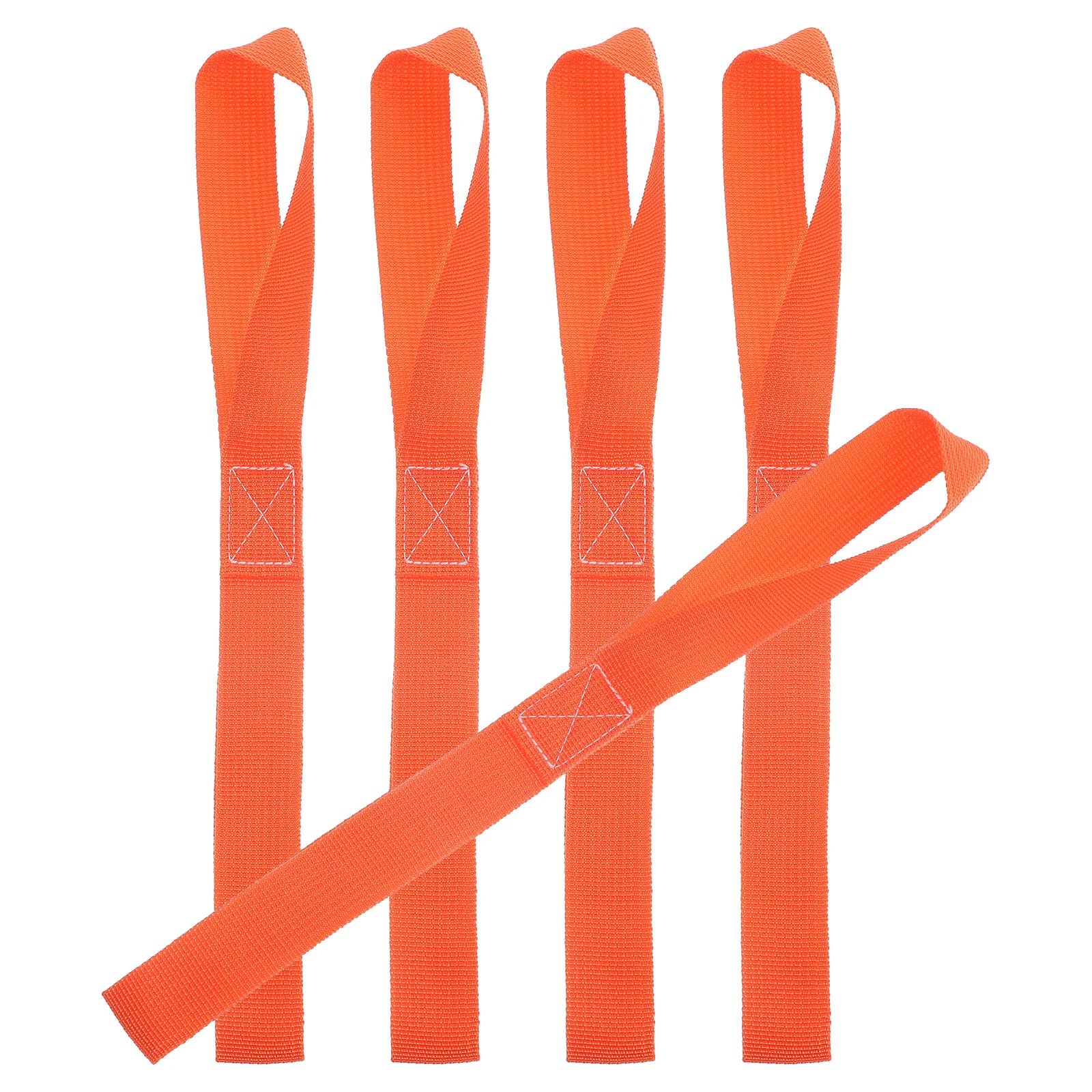 4Pcs ange Binding Strap Heavy Duty Tie Down Straps Luggage Straps Tensioning Belts Motorcycle Loop Strap Secure Cargo