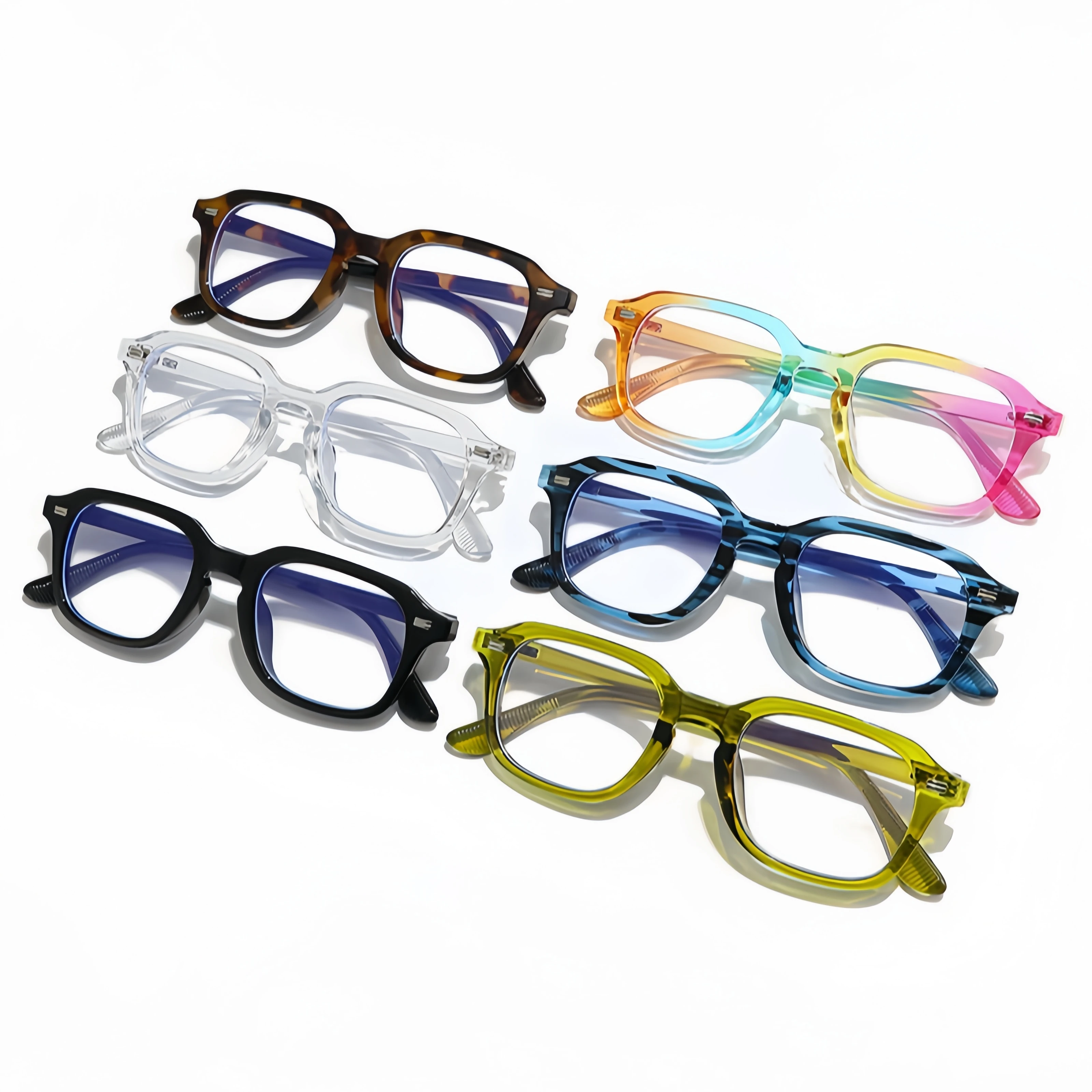 Chic Square-Frame Anti-Blue Light Glasses