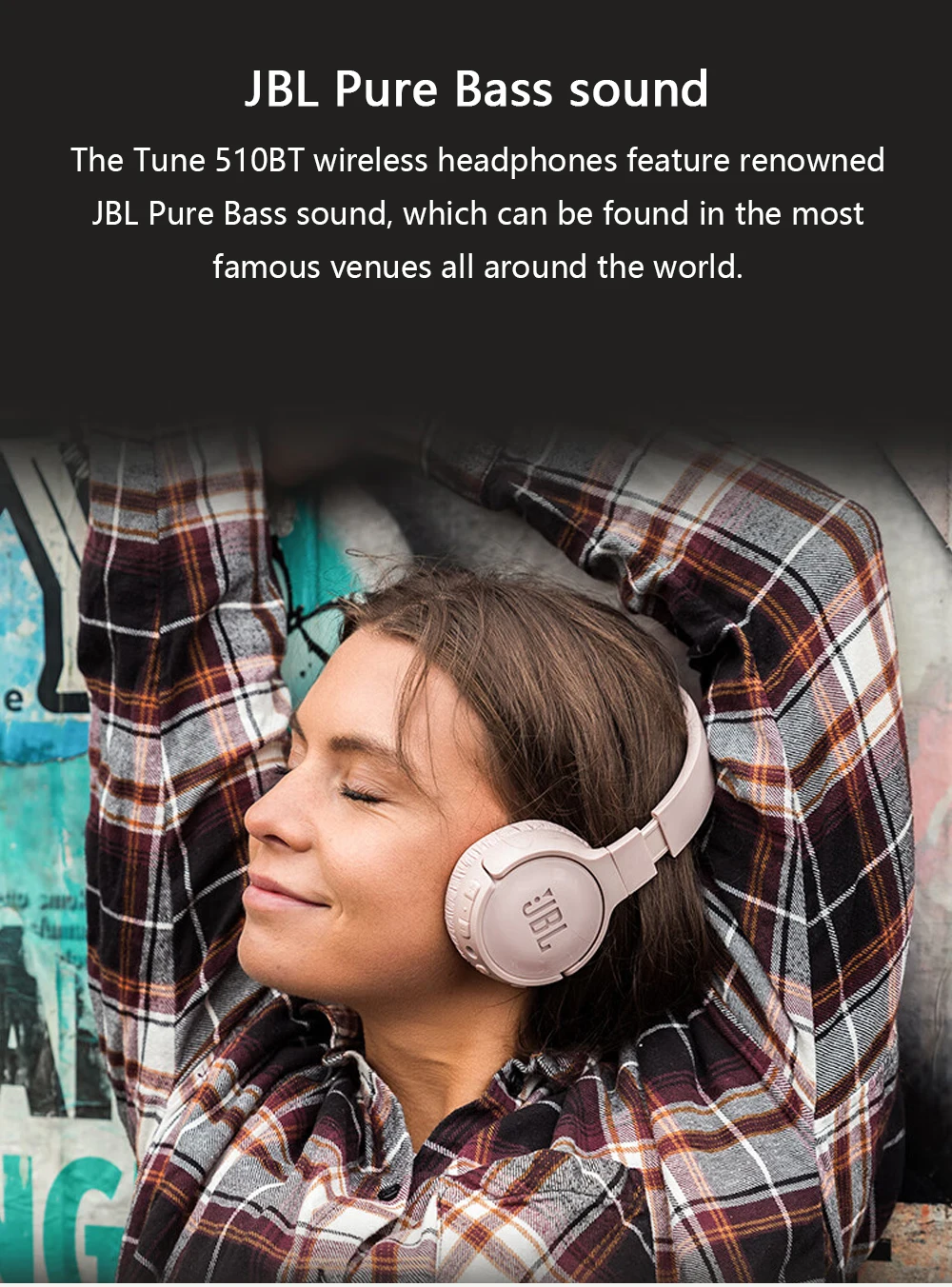 Produit JBL Tune 510BT – Casque Sans Fil Bluetooth avec Son Pure Bass, Autonomie 40H, Micro Intégré