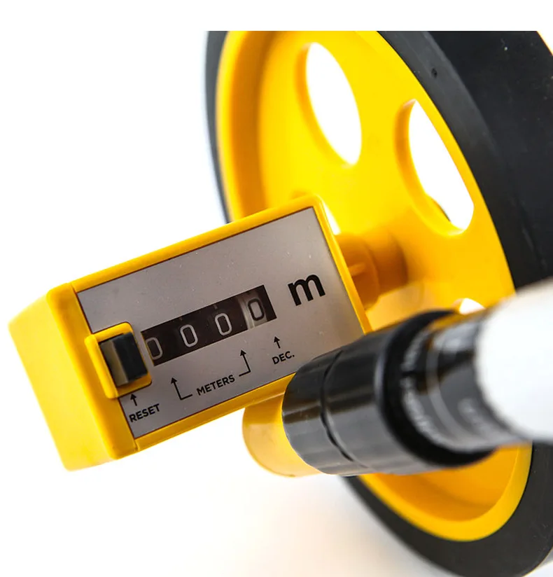 Measuring Wheel Telescopic High Visibility Distance Measuring Wheel 0-999.9m Roller Distance Meter Tape Rangefinder