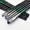 6pcs Professional Artist Paint Detail Tip Brushes, Anti-Shedding Nylon Bristles(Include Round, Filbert, Flat, Angle) 5