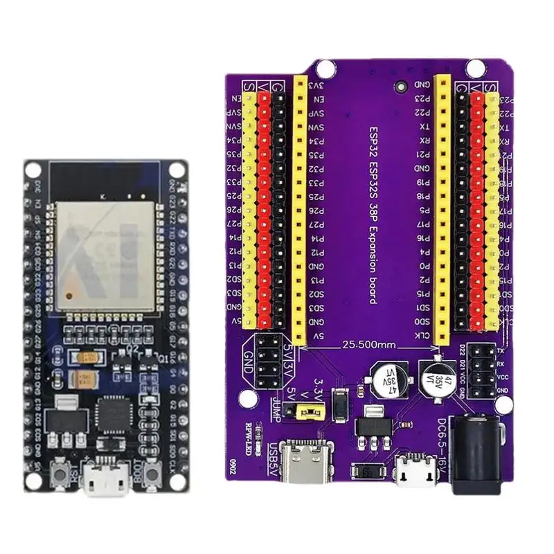 

Дополнительная плата для разработки ESP32, флэш-USB CP2102, WiFi + Bluetooth, два ядра, флэш-плата, 38 контактов
