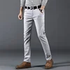 6 Colors New Men's Stretch Cotton Slim Casual Pants Classic Business Fashion Elastic Comfortable Trousers Male Clothes 2