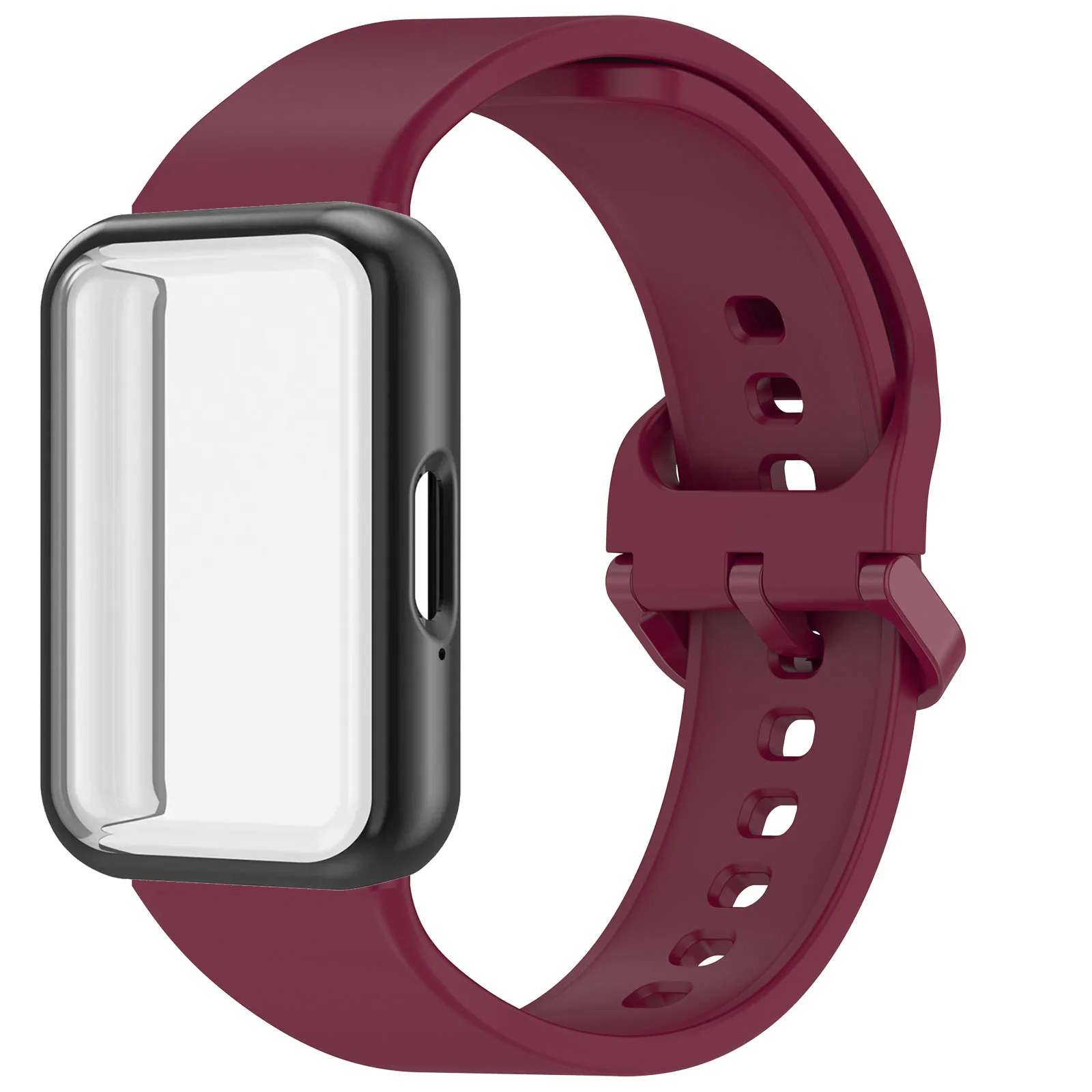 Silicone Strap and Protective Case Kit for Fitness Band Accessories