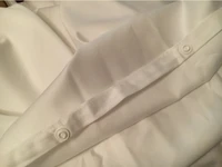 Ensemble de draps de lit haut de gamme pour hôtel, 100% coton égyptien, complet, King Size, couleur blanche, personnalisé 6
