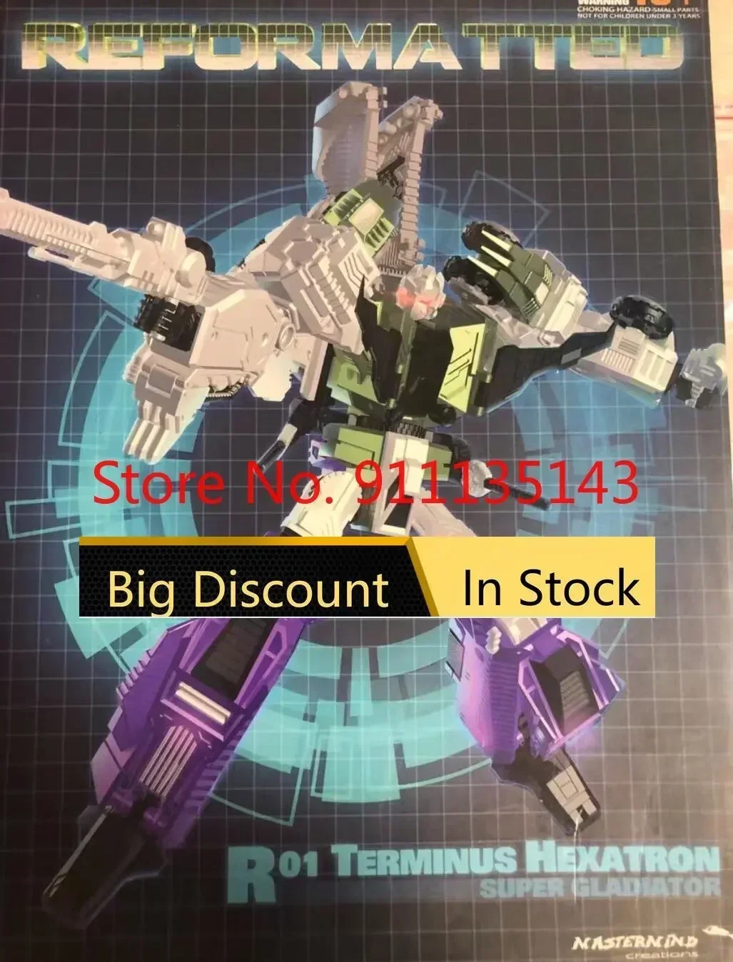 

MMC R-01 Mastermind Creations Terminus Hexatron Six-faced Beast First Ver In Stock