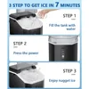 Ice Maker, 10,000pcs/33lbs/Day, Portable Handheld Nugget Ice Maker Machine with Handle, Ice Makers Countertop Self-Cleaning 3