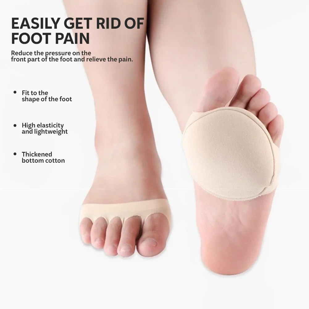 2PCS 부드러운 투명 중족골 지지대 미끄럼 방지 및 발 거품 방지 인솔 편안한 케어 도구 발 패드 하이힐 앞발 패드