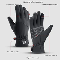 Thicken Winter Gloves Neoprene Waterproof Fleece Warm Cold Weather Gloves Touchscreen Thermal Gloves for Bike Cycling Running 2