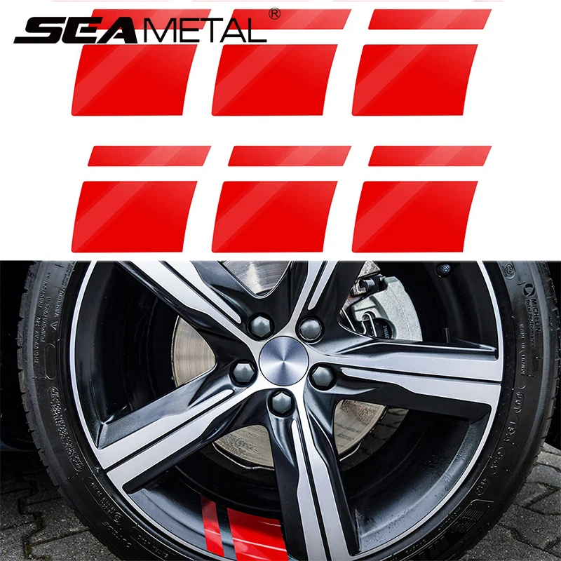 Car Wheel Reflective Stickers Auto Safety Warning Sticker Reflector Protective Strip For Car Wheel Styling Decoration