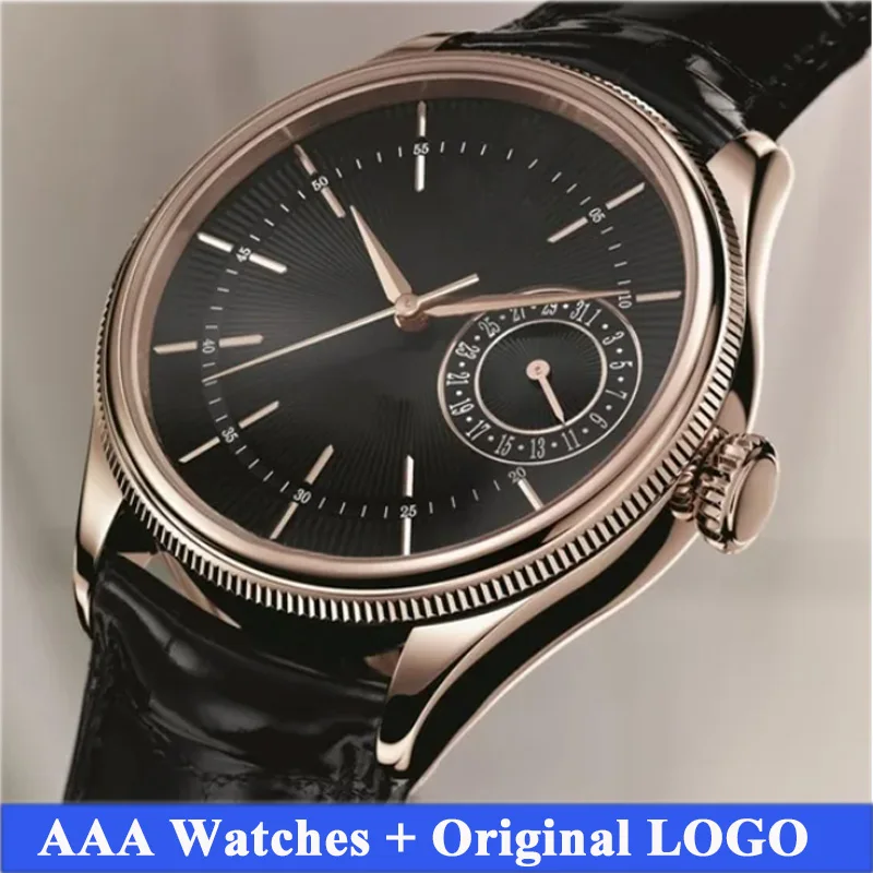 

Hot Mens Watches 39mm Automatic Mechanical Watch Black Ceramic Sapphire WristWatches Super luminous