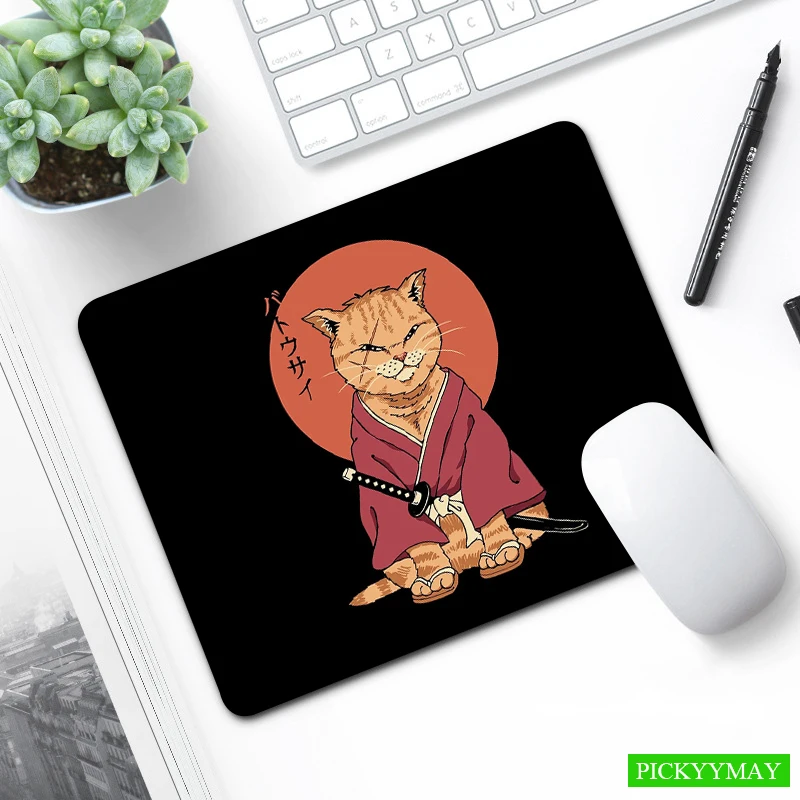 

Wuxia Cat Small Mouse Pad Non-Slip Mousepad High Quality 18x22cm Little Best Desk Mat Office Design XS Mouse Mat For Laptop