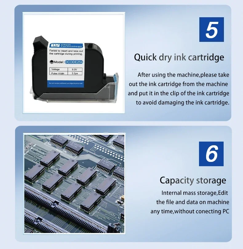530PLUS 50mm Portable Handheld Thermal Inkjet Printer QR Barcode Batch Number Lo