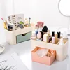 Acrylic Cosmetic Organizer Desktop - Lipstick Holder Vanity Table Storage Box, Drawer Design Jewelry Skincare Tray for Girls 4