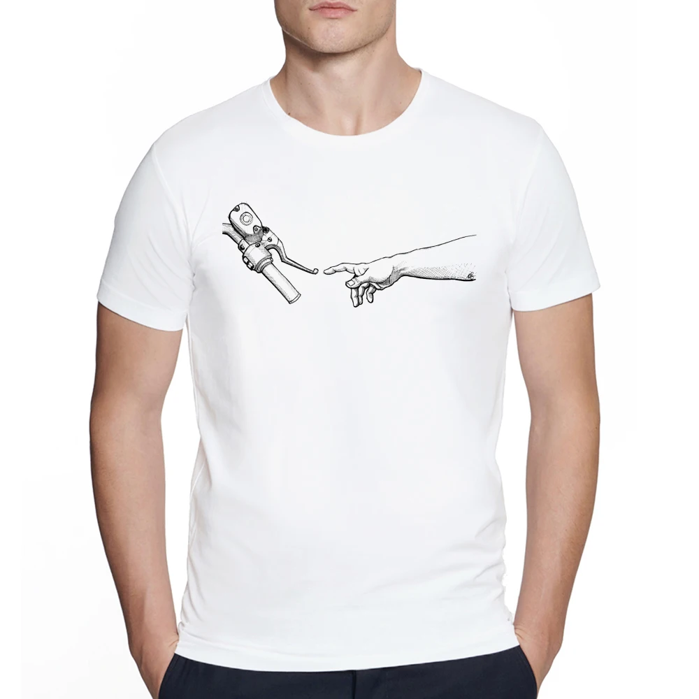 Motorrad Tattoo Kunst Geek Stil Tops T Kleidung Bike Life T-Shirt männer Persönlichkeit Fahrrad Design Gedruckt T Shirt