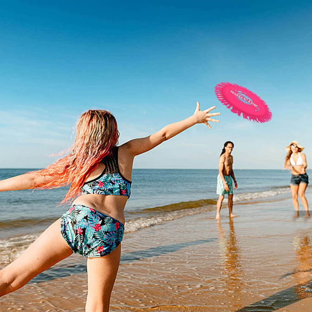 Soft Splash Water Flying Disc Toys Water Toys Splashing Flying Disc for Kids and Adults for Park Beach and Backyard Games