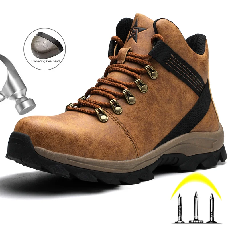 

Зимние ботинки, Мужская защитная обувь, неразрушаемая рабочая обувь, непрокалываемые рабочие кроссовки, мужская обувь со стальным носком, рабочие защитные ботинки 2023