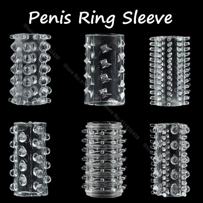 Tanie Trwałe rozszerzenie Cock Sleeve Sex produkty Cock Ring