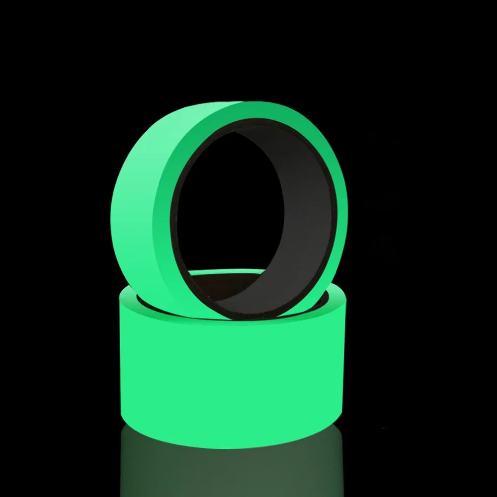 Nastro Luminescente Fluorescente 2Cm * 3M Sticker Stair Antiscivolo Green Warning Ground Light Storage Pvc Impermeabile Autoadesivo