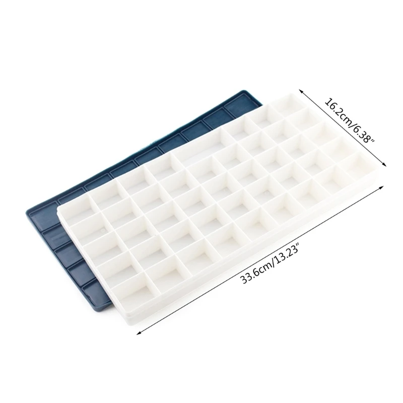 Paint Leak Proof Paint Holder Portable Tray Soft Lid Artist Student 10/12/24/36/44/48/68 Well U4LD