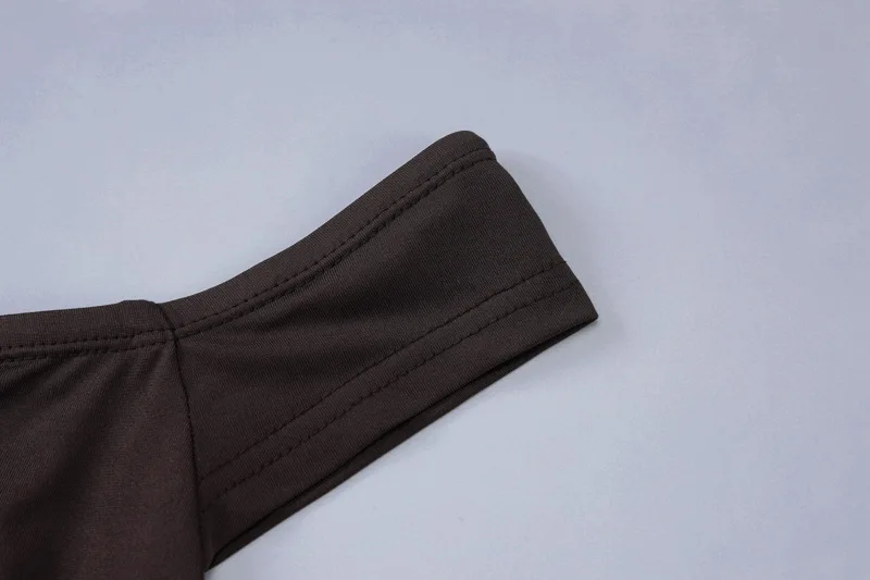 Vestido mini sexy sin mangas con hombros descubiertos y sin tirantes para mujer, con volantes en los bordes, ajustado con cinturón, para fiesta y club.