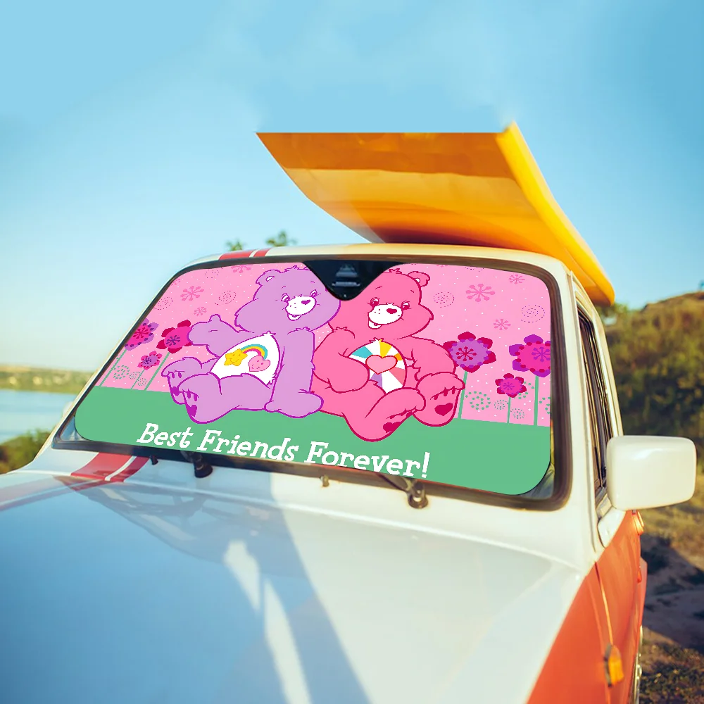 Cute Care B-Bears Anti-Scratch Windschutzscheibe Sonnenschutz Autofenster Windschutzscheibenabdeckung Sonnenschutz Auto Sonnenblende Autoabdeckungen Auto Solar – Detail 8