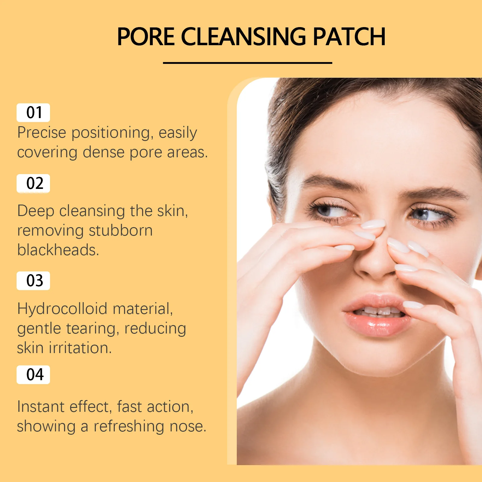 Poriënreinigingspatch Neussticker Diepe reiniging T-zonestrips Mee-eters verwijderaar Olie-controlerende moisturizer Neusreiniging Verzorgingsmasker_voghion.com