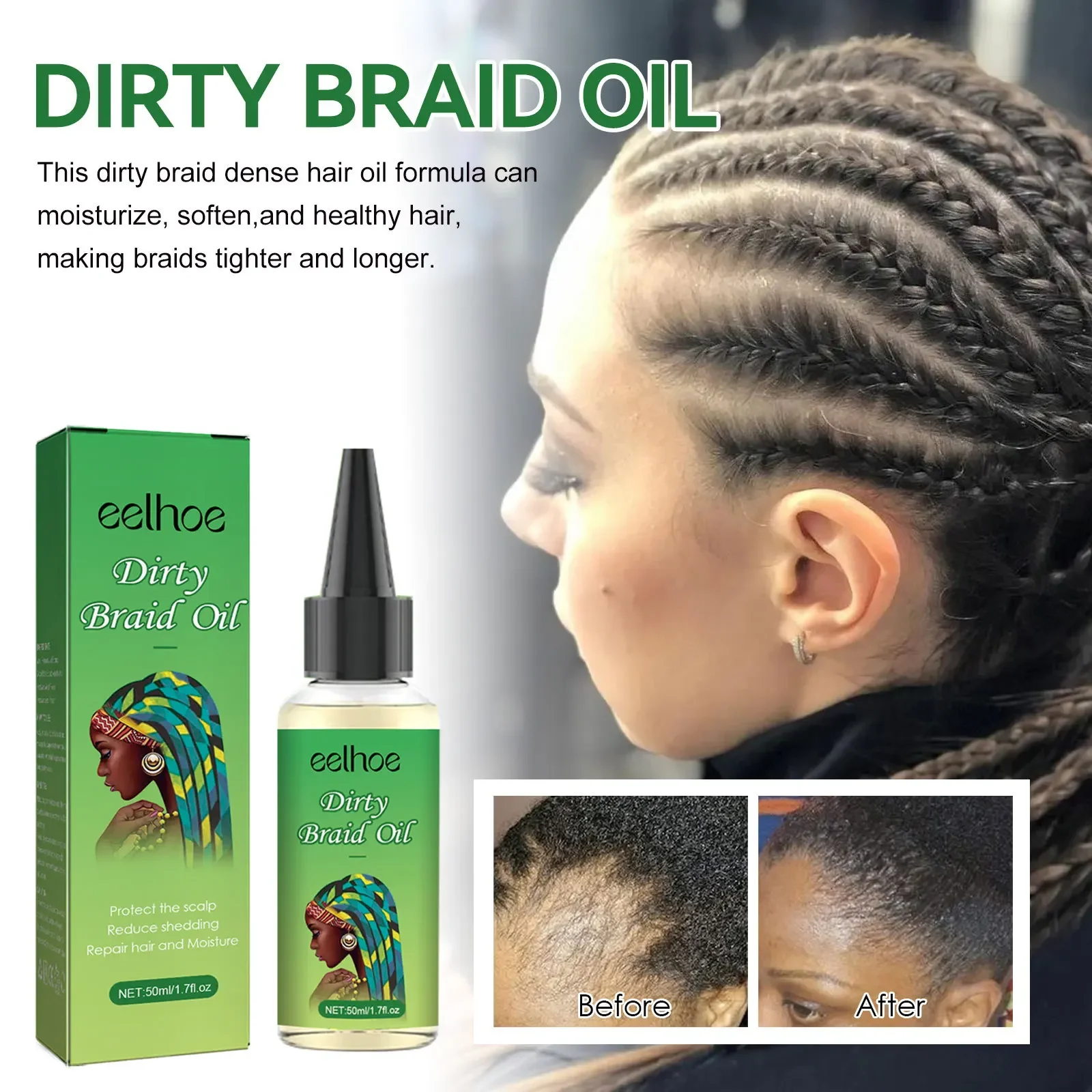 Description Picture 3 of itemNew Sdottor Dreadlocks Tight Hair Oil Cleans Scalp, Softens Hair, Nourishes Hair, Prevents Hair Loss, Strengthens and Repairs Ti
