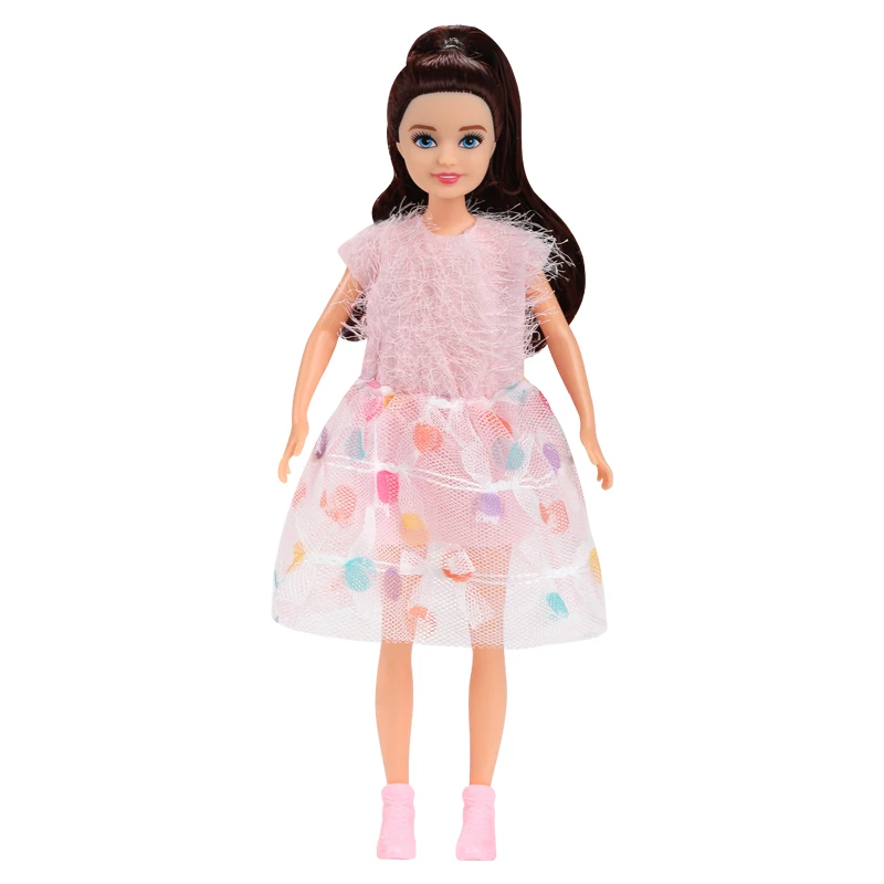 Kawaii Little Girls Fashion Dolls - 7 Inch Female Figures for DIY Playhouse Fun and Gifts