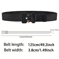 1Pc/2Pcs Versatile Men's Tactical Belts-Durable, Adjustable Design-For Outdoor Sports Enthusiasts，Pair with Jeans，For Men Women 5