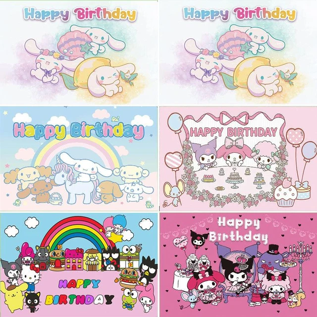 Kawaii Sanrio Anime Figure Cinnamoroll Pachacco Kuromi Doll Hello Kitty  Action Figures DIY Cake Decorate Toys Gifts for Children