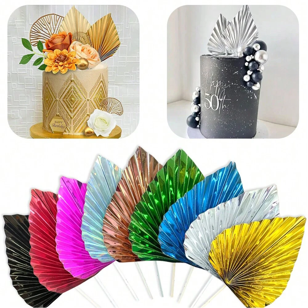 Cake Toppers 2PCS Happy Birthday Glittery for Party Wedding