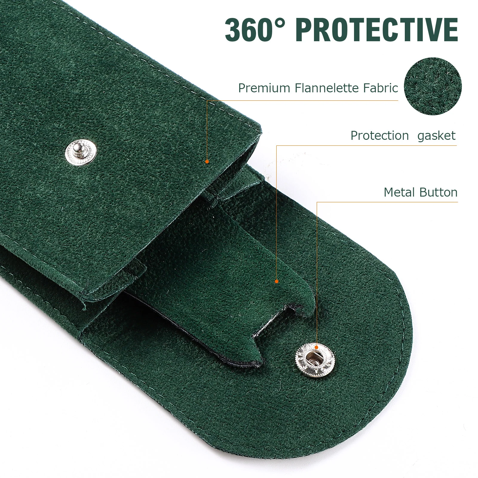 2 Pcs Watch Portable Case Pearl Fleece Bag Jewelry Pouch Travel Cases For Men Travelling