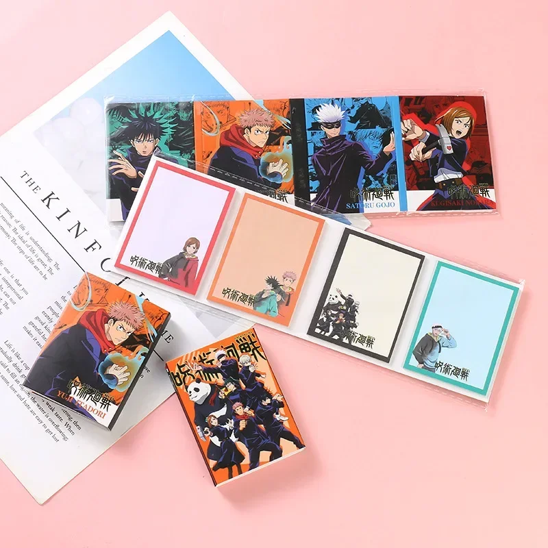 이타도리 유지 고조 스티커 메모장, 예술적인 트렌디 노트북, 애니메이션 캐릭터, 다채로운 사무용품, 한정판, 80 매
