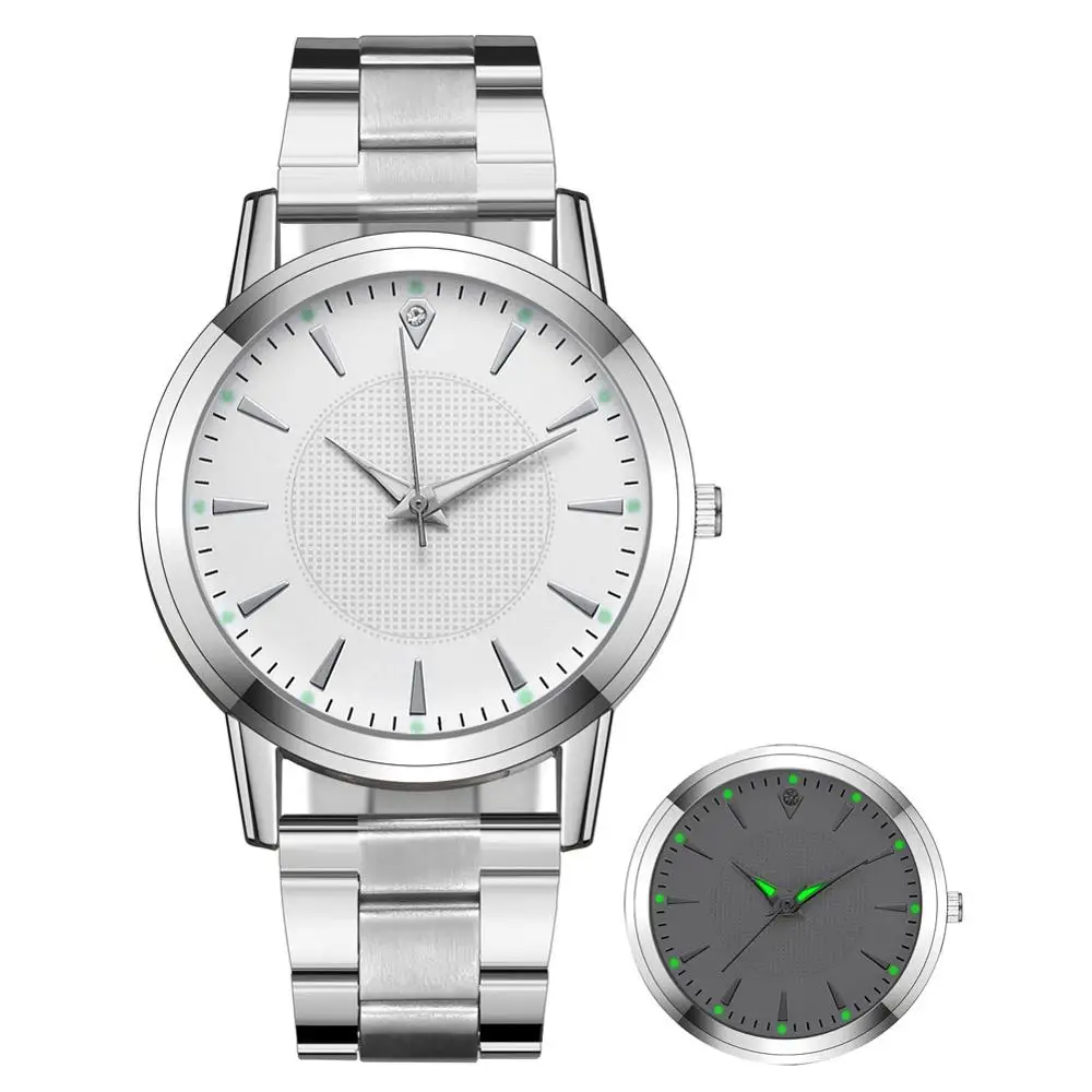 Nowa sława zegarki dla par kochanka Luminous zegarek kwarcowy na co dzień kobiety zegarki ze stali nierdzewnej dla mężczyzn Relogio Feminino mężczyzna zegar