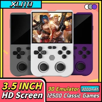어린이용 휴대용 비디오 게임 콘솔, 미니 레트로 게임기, XU10, 12500 게임 30 클래식 에뮬레이터