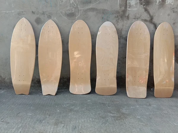 30*10 inch Land surfing skateboard maple 7-layer northeast 30 inch long skateboard with double warped pattern size fish board