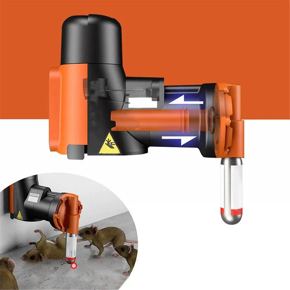 Piège à Rats et Souris Intelligent Automatique - Multi-Capture avec Cylindre CO2 ouvert, exposant le mécanisme interne et le cylindre CO2.