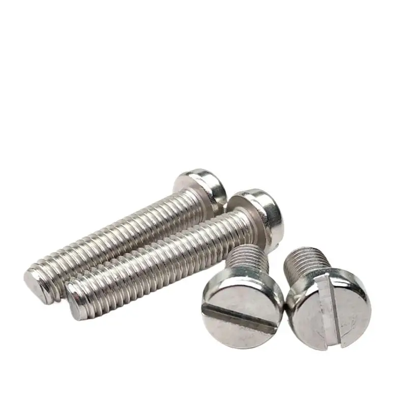 

500pcs/lot DIN85 M1.6/M2/M2.5/M3 Slotted cheese cylindrical head machine screw Stainless steel Slotted cylindrical head screw