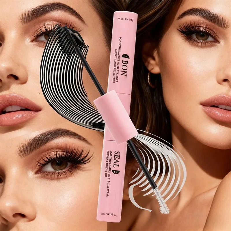 Bond & Seal Wimpernkleber 2-in-1 für Cluster-Wimpern, transparent, latexfrei, wasserfest, für DIY Wimpernverlängerung, Make-up-Tools – Detail 4