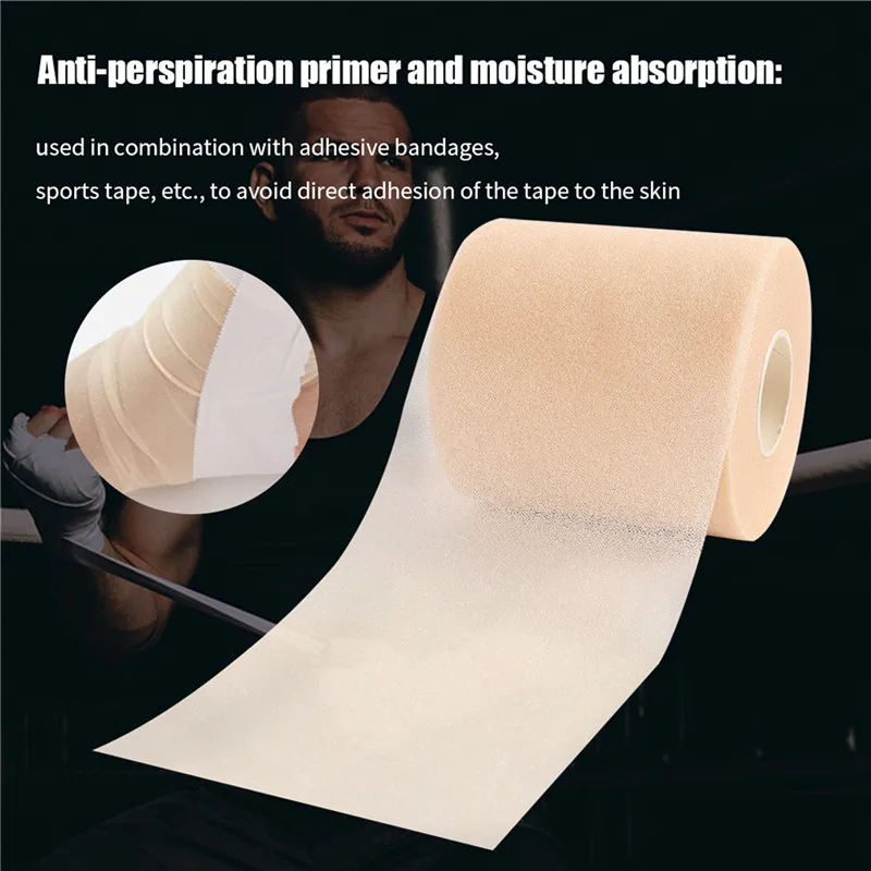 Schaum Verband Ellenbogen Knie Pads Film Schaum Underwrap Sport Pre-Wrap Für Sportliche Band Schwamm Haut Film Selbst-klebe Elastische – Detail 4