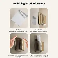 Support mural pour télécommande de climatiseur, non perforé et durable 5