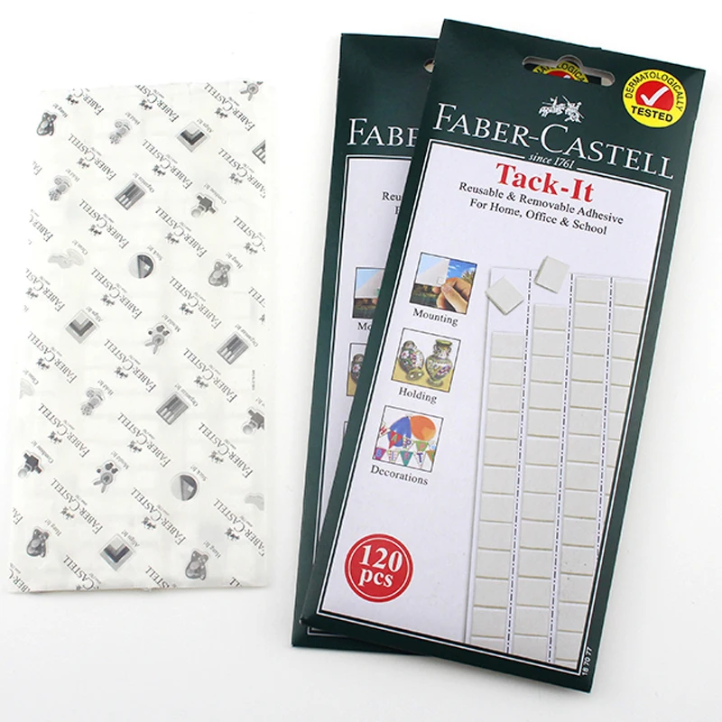 Faber castell Tack It Reusable & Revovable Adhesive Glue 50g/90Pcs 75g/120Pcs Blue/White For Home Office School 6