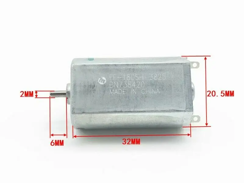 Dc 1.2V 2.4V 3V 3.7V 22000Rpm Motore Ad Alta Velocità Mabuchi Ff-180Sh-3825 Mini Motore Dc 2Mm Albero Per Rasoio Elettrico Modello Giocattolo