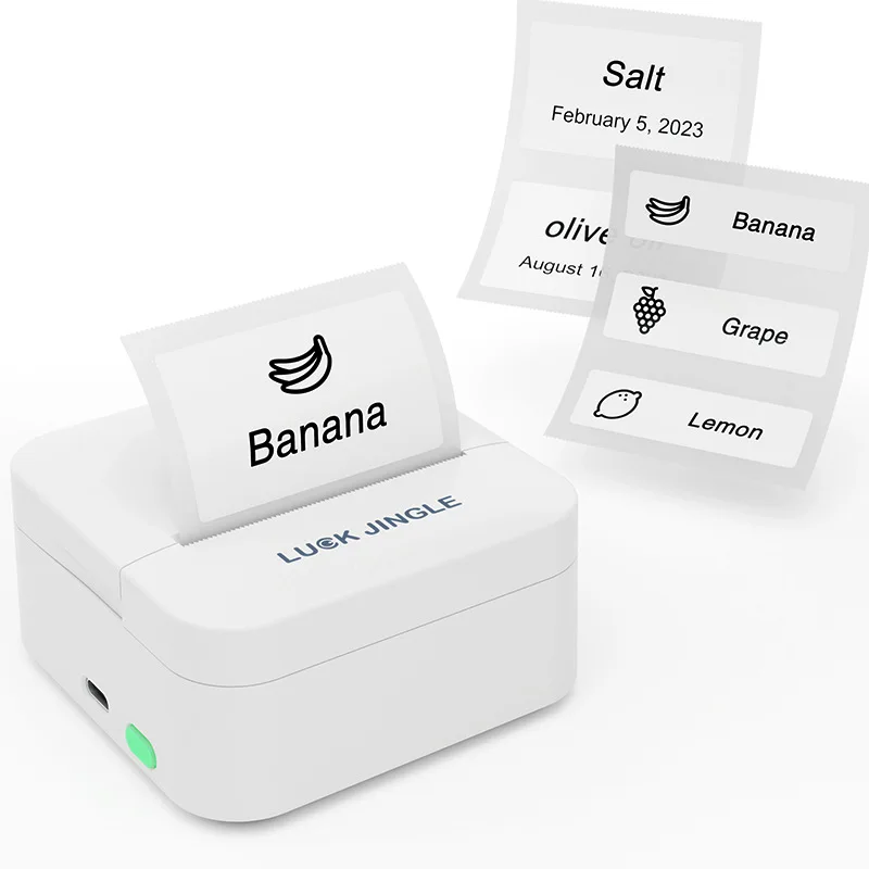 휴대용 소형 라벨 프린터 열전사 용지에 사진을 인쇄할 수 있는 잉크 없는 미니 포켓 프린터