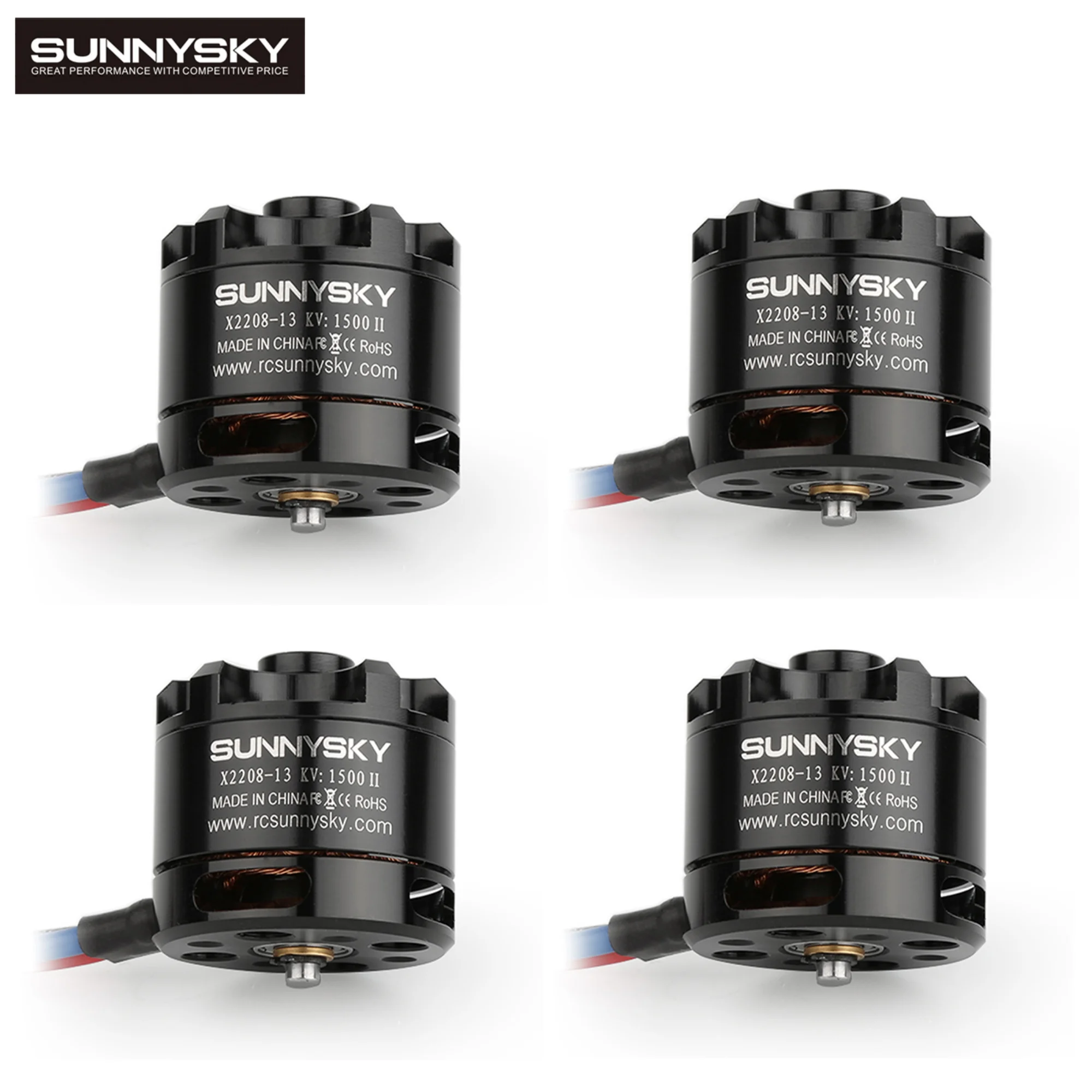 

1pc/4pcs SUNNYSKY X2208 Brushless Motor 1100KV 1260KV 1500KV 2600KV for RC Plane Airplane Quadcopter 3D Fixed-Wing Drone