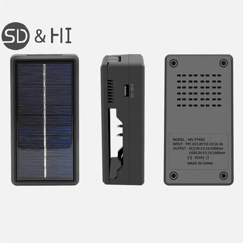 18650 Battery Charger Multi Munctional Solar Type C Intelligent Lithium Battery Holder For 18650 Boxs Power Bank Cases battery charger solar charger