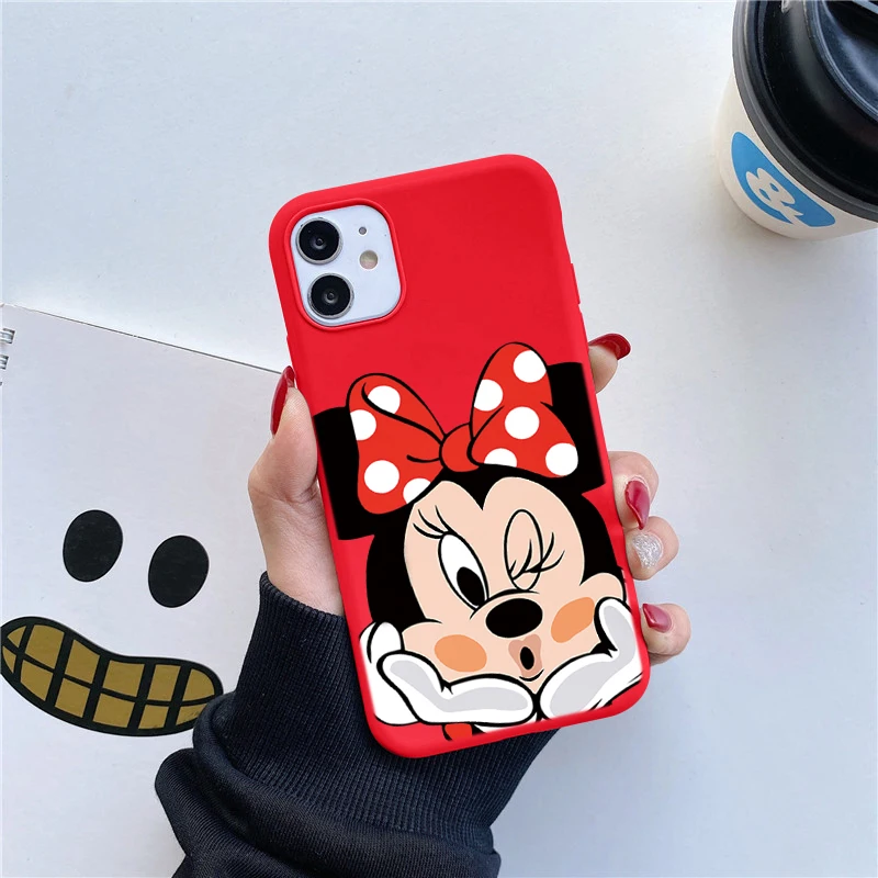 Funda de Mickey de Disney para Xiaomi Redmi Note 9 10 11 8 7 Pro 9S 9C 10S  10S 11S 8T 5 Mi 12 11T 10T 9T Lite Poco X3 NFC F3 X4 funda