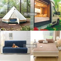 1pc Quilted Mattress Topper, Soft Velvet Milk Fiber Mattress Cover, Breathable Flannel, Anti-Slip, Machine Washable 5